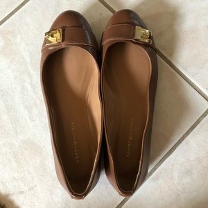 Brown Tommy Hilfiger Flats